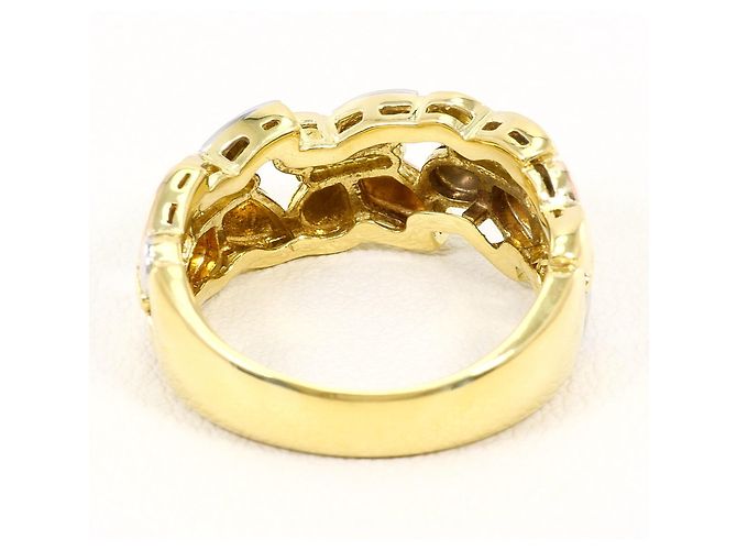 Autre Marque Anillo de Banda Elegante Multimetal Dorado - vista 3
