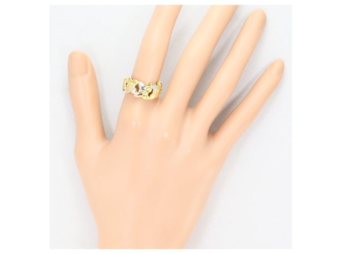 Autre Marque Anillo de Banda Elegante Multimetal Dorado - vista 5
