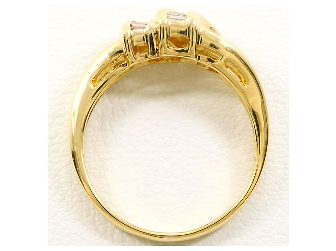 Autre Marque Ehering aus 18K Gelbgold mit Diamant Golden - Ansicht 3