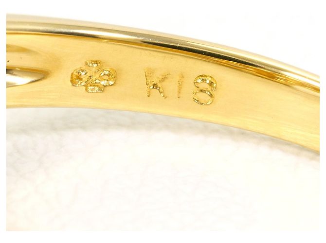 Autre Marque Ehering aus 18K Gelbgold mit Diamant Golden - Ansicht 5