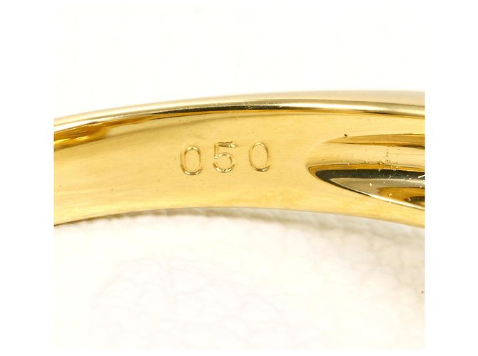 Autre Marque Ehering aus 18K Gelbgold mit Diamant Golden - Ansicht 6