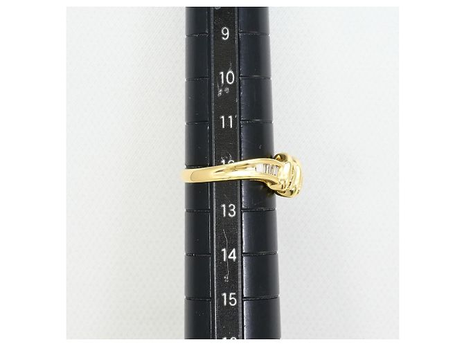 Autre Marque Ehering aus 18K Gelbgold mit Diamant Golden - Ansicht 8