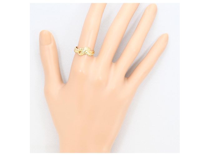 Autre Marque Bandring aus 18K Gelbgold mit Diamant Golden - Ansicht 6