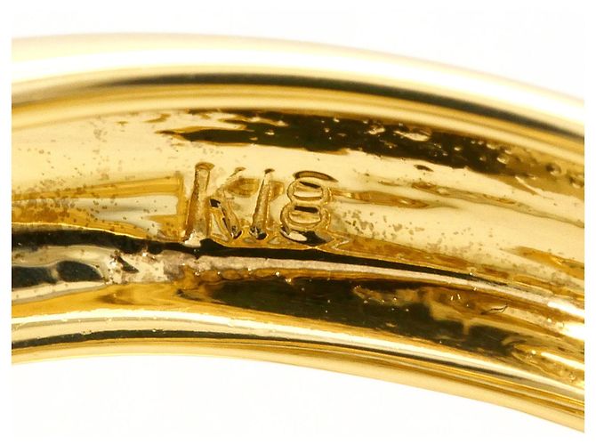 Autre Marque Ehering aus 18K Gelbgold mit Diamanten Golden - Ansicht 5