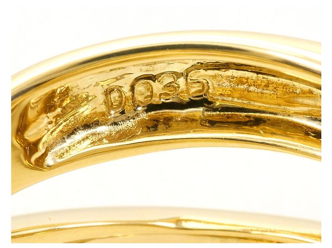 Autre Marque Ehering aus 18K Gelbgold mit Diamanten Golden - Ansicht 6