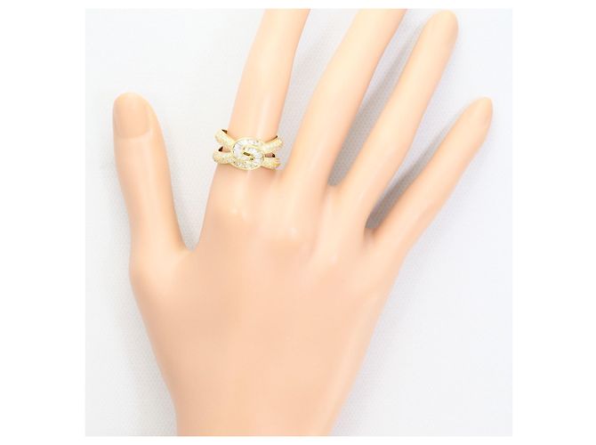 Autre Marque Ehering aus 18K Gelbgold mit Diamanten Golden - Ansicht 7