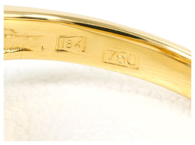 Autre Marque Anillo alianza en oro amarillo 18K con turquesa y diamante Dorado - vista 5