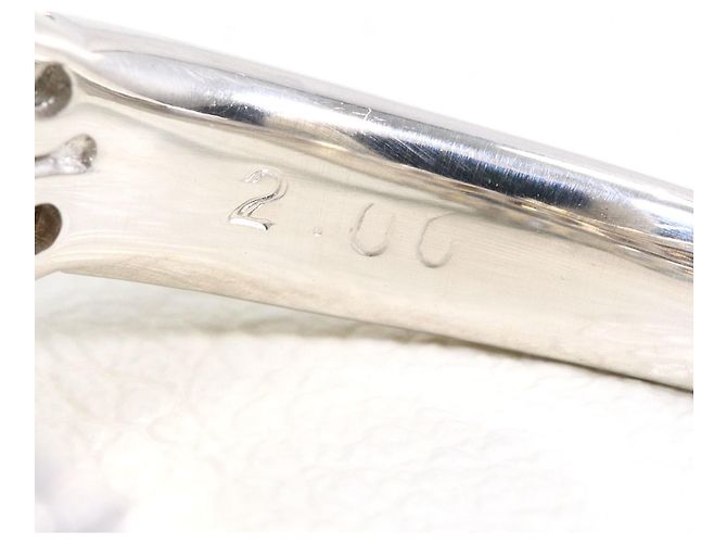 Autre Marque Bandring aus 18K Weißgold mit braunem Diamanten Golden - Ansicht 6