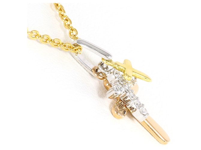 Autre Marque Collar de oro 18K con diamante Dorado - vista 2