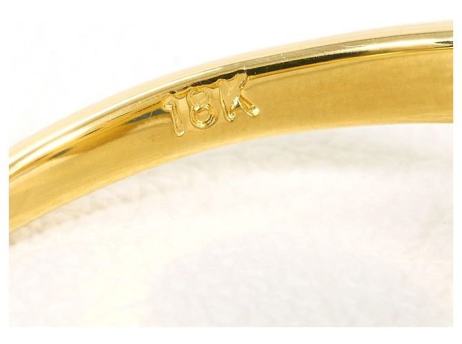 Autre Marque Bandring aus 18K Gelbgold mit Türkis und Diamant Golden - Ansicht 5