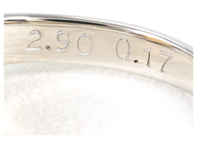 Autre Marque Anello fede in platino PT900 con opale e diamante - vista 6