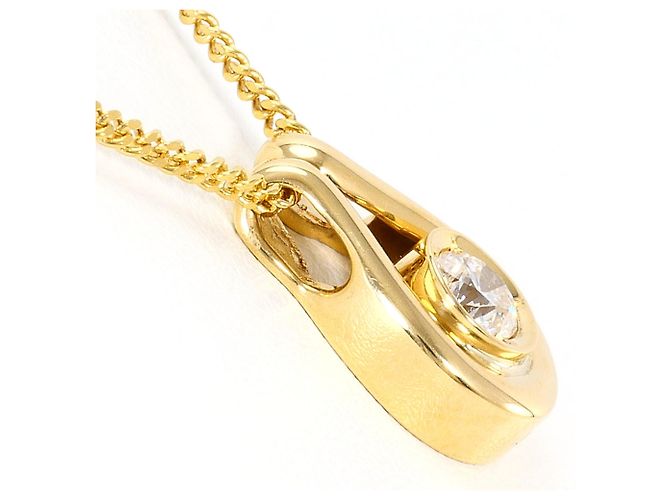 Autre Marque Halskette aus 18K Gelbgold mit Diamant Golden - Ansicht 2
