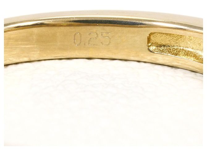 Autre Marque Anello a fascia in oro giallo 18K con diamanti brown Marrone D'oro - vista 6