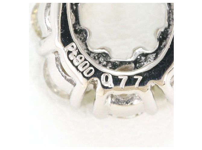 Autre Marque Platinhalskette mit gelbem Diamanten - Ansicht 4