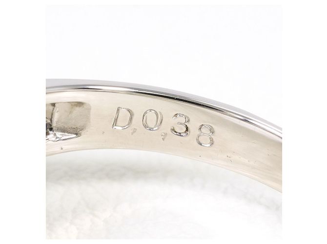 Autre Marque Anello fede in platino con zaffiro e diamante - vista 5