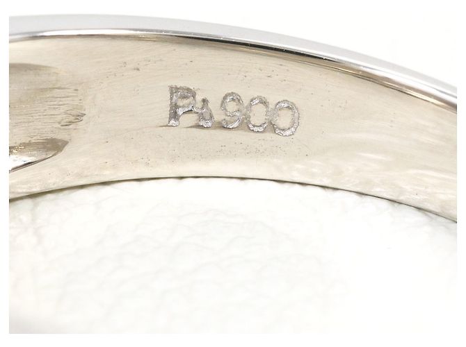 Autre Marque Anello fede in platino PT900 con diamante - vista 5