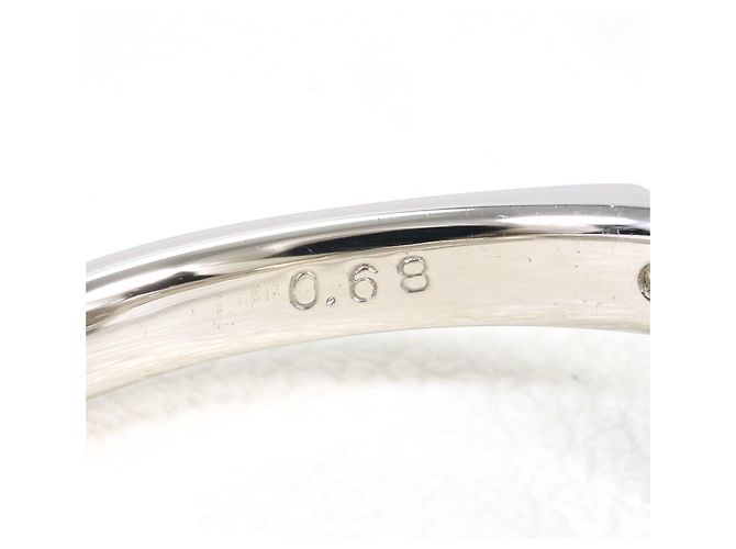 Autre Marque Anillo Alianza de Platino con Diamante - vista 6