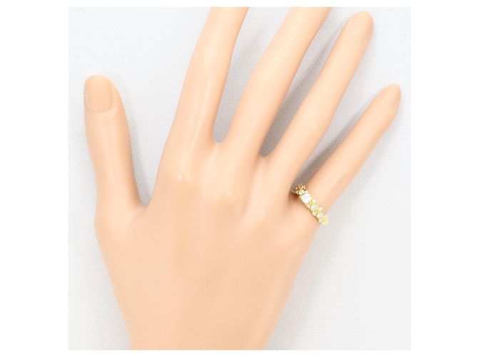 Autre Marque Anillo alianza en oro amarillo 18K con diamante Dorado - vista 7