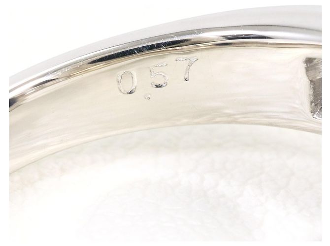 Autre Marque Anel aliança de platina e diamantes Preto - vista 7