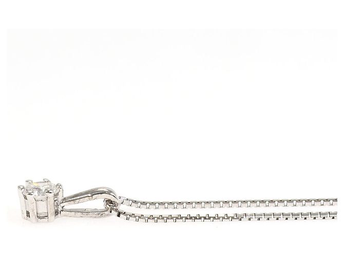 Autre Marque Collar de oro blanco 18K con diamante Dorado - vista 2