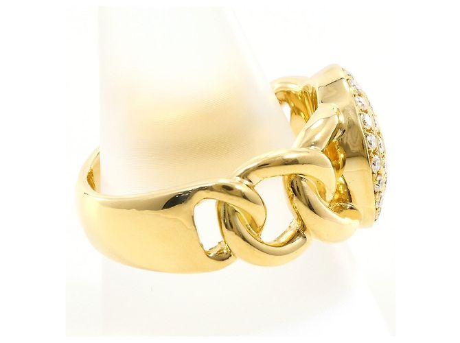 Autre Marque 18K Yellow Gold Band Ring with 1.25ct Diamond Golden - view 3