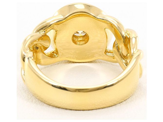 Autre Marque 18K Yellow Gold Band Ring with 1.25ct Diamond Golden - view 4