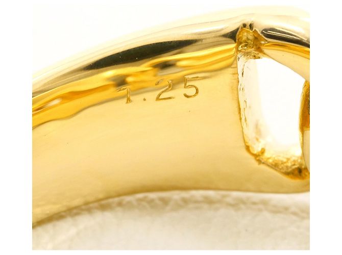 Autre Marque 18K Yellow Gold Band Ring with 1.25ct Diamond Golden - view 7