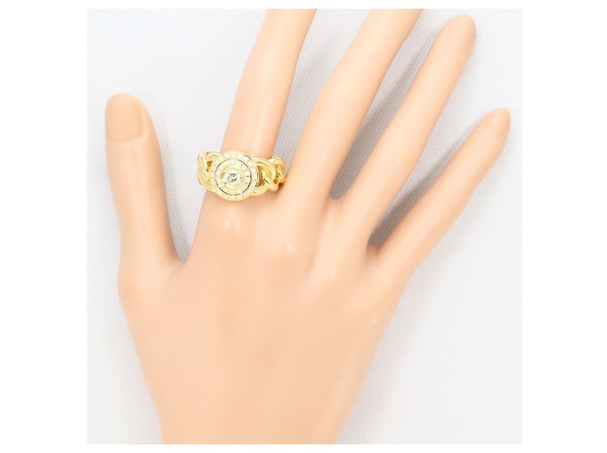 Autre Marque 18K Yellow Gold Band Ring with 1.25ct Diamond Golden - view 8