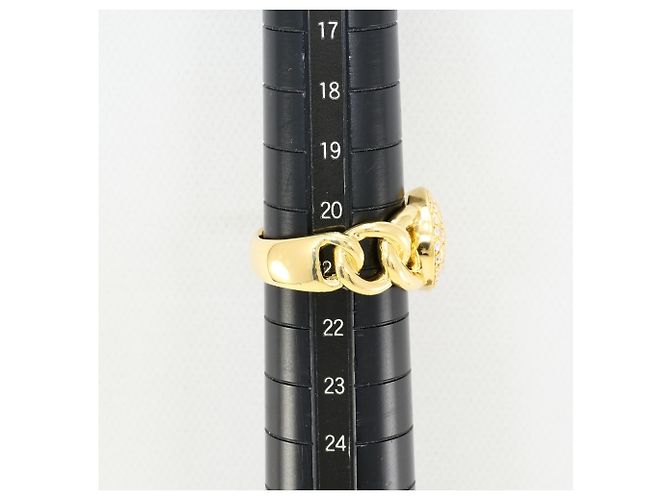 Autre Marque 18K Yellow Gold Band Ring with 1.25ct Diamond Golden - view 9