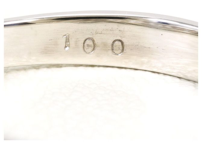 Autre Marque Platin-Ehering mit Diamant - Ansicht 5