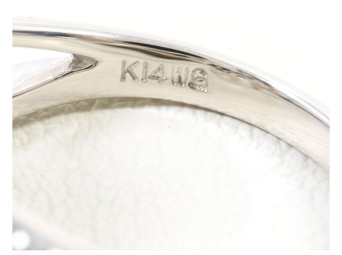Autre Marque Anello fede in oro bianco 14K con diamante nero D'oro - vista 5