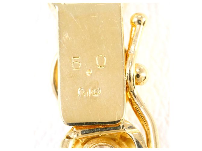 Autre Marque Pulsera de amuletos en oro amarillo 18K con diamantes marrones Castaño Dorado - vista 4