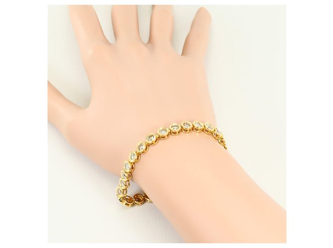 Autre Marque Pulsera de amuletos en oro amarillo 18K con diamantes marrones Castaño Dorado - vista 5