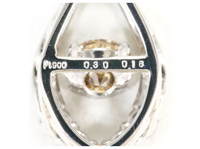 Autre Marque Collar de platino con diamantes marrones - vista 4