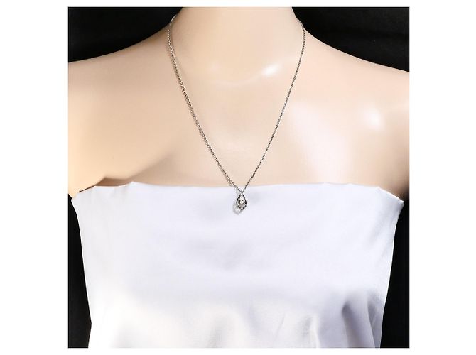 Autre Marque Collar de platino con diamantes marrones - vista 6