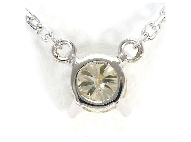 Autre Marque Collana in platino PT850 con diamante giallo - vista 3