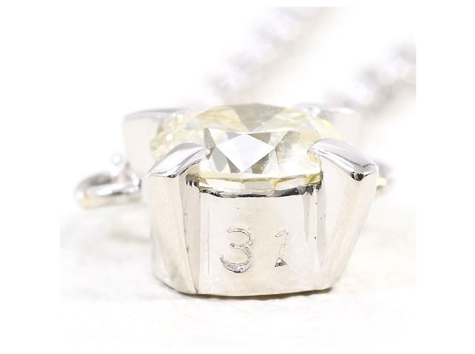 Autre Marque Collana in platino PT850 con diamante giallo - vista 4