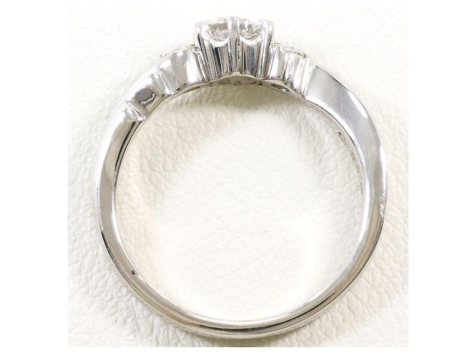 Autre Marque Platinum Diamond Band Ring - view 3