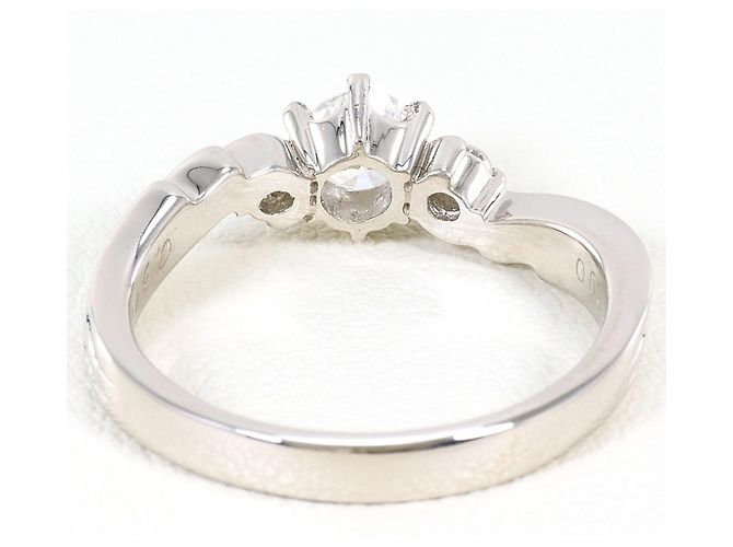 Autre Marque Platinum Diamond Band Ring - view 4