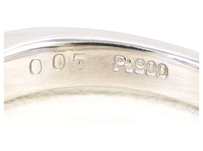 Autre Marque Platinum Diamond Band Ring - view 5