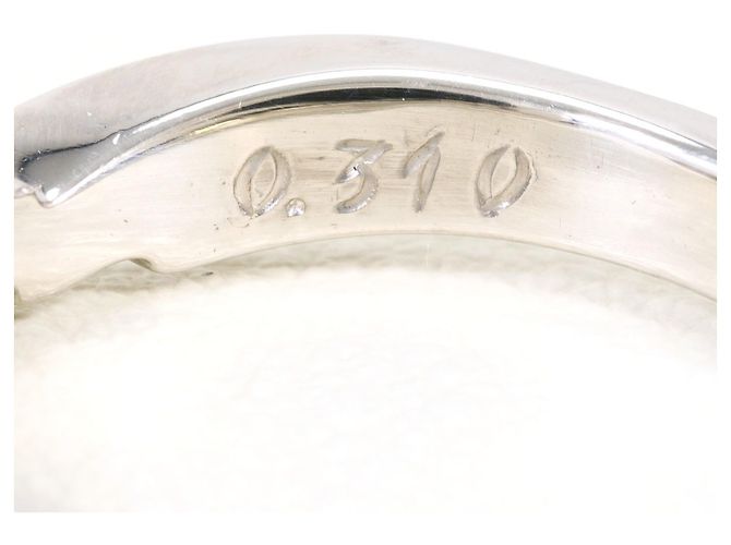 Autre Marque Platinum Diamond Band Ring - view 6