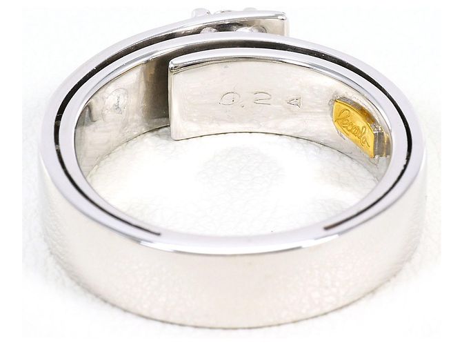 Autre Marque Anello a fascia in oro 18K con diamante D'oro - vista 4