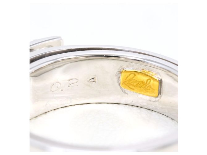 Autre Marque Anello a fascia in oro 18K con diamante D'oro - vista 5