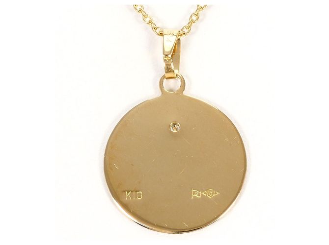 Autre Marque Halskette aus 18K Gelbgold mit Diamant Golden - Ansicht 3