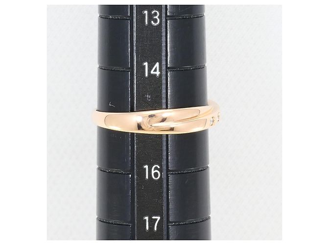 Autre Marque Ehering aus 14K Roségold mit Diamant Golden - Ansicht 6