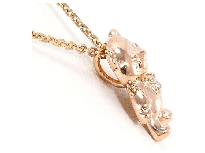 Autre Marque Collana in oro rosa 10K con diamante D'oro - vista 2
