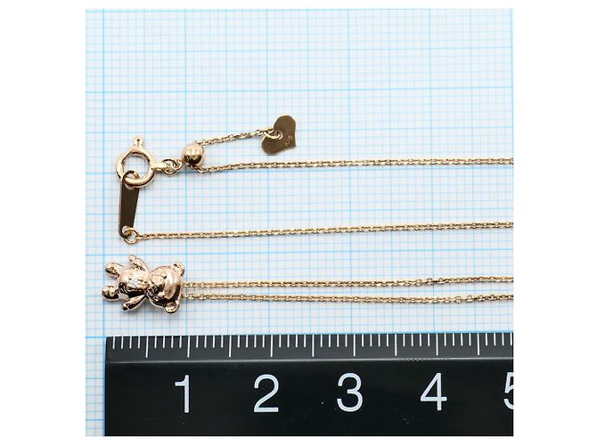 Autre Marque Collana in oro rosa 10K con diamante D'oro - vista 4