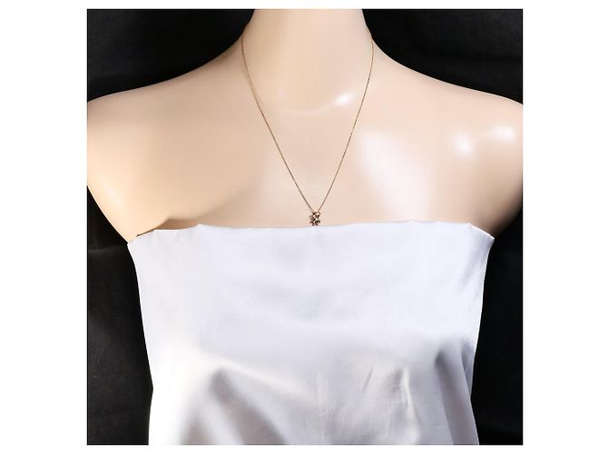 Autre Marque Collana in oro rosa 10K con diamante D'oro - vista 5