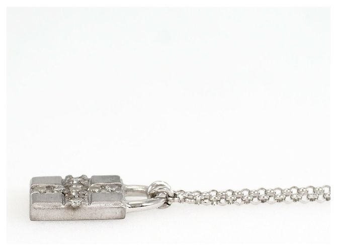 Autre Marque 18K White Gold Diamond Necklace Golden - view 2