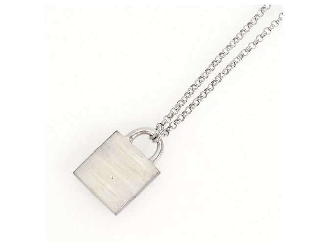 Autre Marque 18K White Gold Diamond Necklace Golden - view 3
